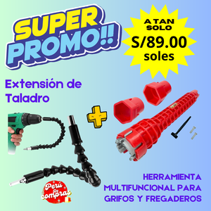 Combo Extensión de Taladro + Herramienta Multifuncional