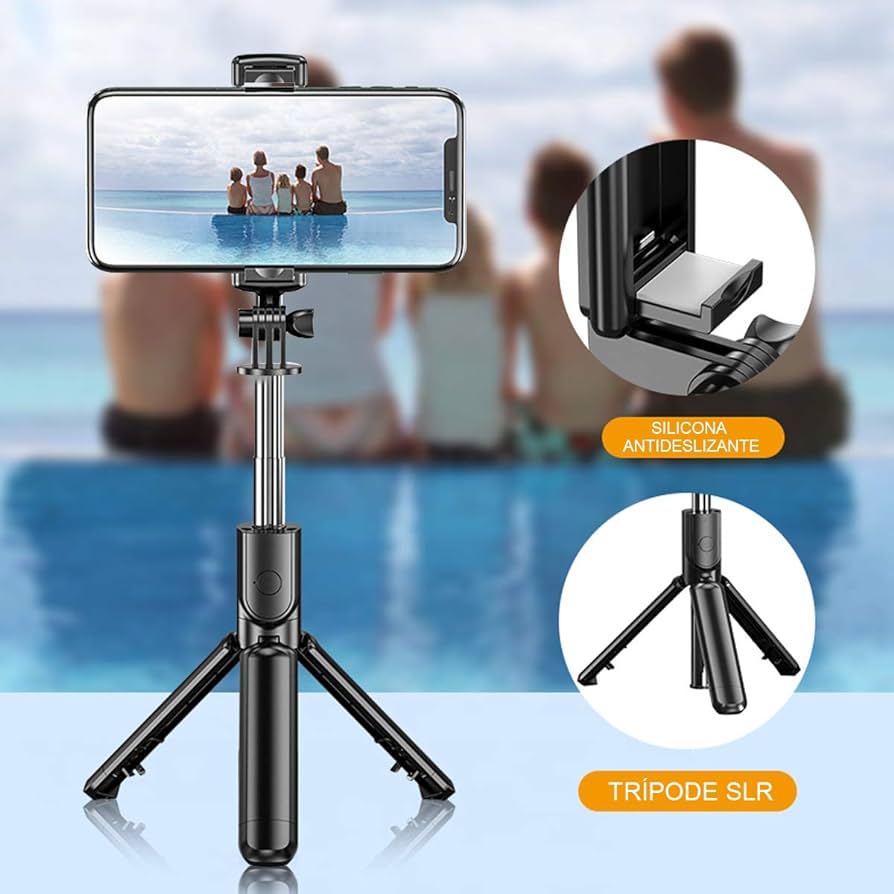 SELFIE STICK CON TRIPODE BLUETOOTH