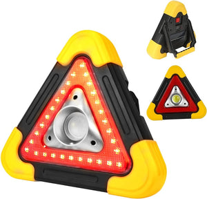 TRIANGULO DE EMERGENCIA CON LUZ LED