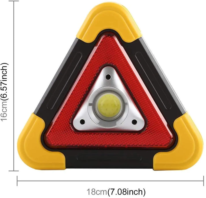 TRIANGULO DE EMERGENCIA CON LUZ LED