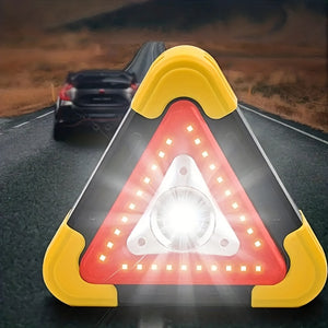 TRIANGULO DE EMERGENCIA CON LUZ LED